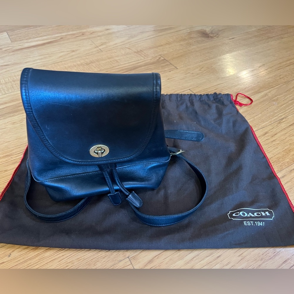 Vintage Coach Black Daypack